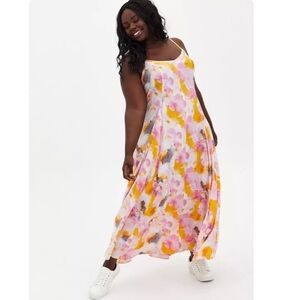 Torrid Maxi Challis Trapeze Dress